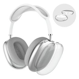 Nouveau pour Airpods Max écouteurs Bluetooth accessoires pour écouteurs Transparent TPU Silicone étui de protection étanche AirPod Maxs casque housse de casque