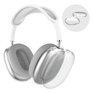 Nieuw voor Airpods Max Bluetooth-oordopjes hoofdtelefoonaccessoires Transparant TPU siliconen waterdicht beschermhoes AirPod Maxs hoofdtelefoon Headset beschermhoes