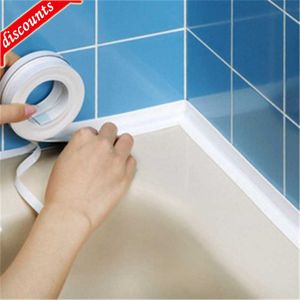 New For Bathroom Kitchen Accessories Shower Bath Sealing Strip Tape Caulk Strip Self Adhesive Waterproof Wall Sticker Sink Edge Tape