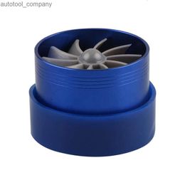 Nouveau pour F1-Z universel compresseur Turbo turbonateur prise d'air carburant gaz économiseur ventilateur économique livraison directe en alliage d'aluminium bleu