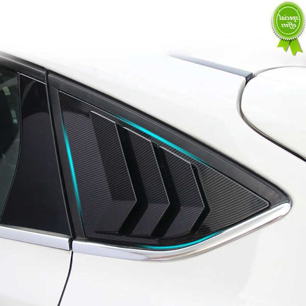 Nuevo para Ford Focus ST RS MK3 2012-2018 Hatchback, persianas de ventana trasera de coche de fibra de carbono, persianas laterales Tuyere, accesorios de estilo de ventilación