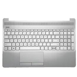 Repose-paume argenté avec clavier rétroéclairé, pour HP 15-DW 15s-DU 15s-DY, nouveau, L52022-001