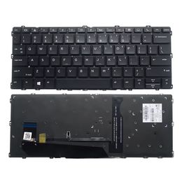 Nieuw voor HP EliteBook X360 1030 G2 US Laptop vervangend toetsenbord met achtergrondverlichting