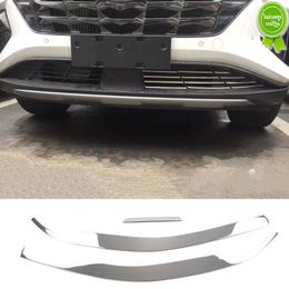 Nieuw voor Hyundai Tucson NX4 2021 2022 Trim Front Lip Bumper Grille Anti-Scatch Bright Strip Accessoires