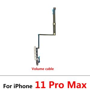 Nuevo para iPhone 11 11Pro 12 Pro 12Pro Max Mini Botones de volumen de alimentación Cable de teclado Cable flexible con piezas de repuesto de material de metal