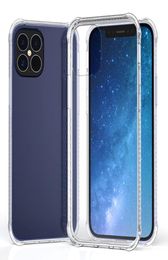 Nieuw voor iPhone 12 11 Pro X XR XS Max 61 67 54 inch 7 8 6 6s plus transparante zachte TPU -hoes achterafdeksels Beschermt telefoon DHL W2665377