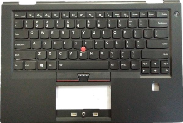 Nuevo para Lenovo Thinkpad X1 Carbon 4ta generación, Panel reposamanos, cubierta de bisel, teclado retroiluminado en inglés de EE. UU. FRU 01AV154 01AV193
