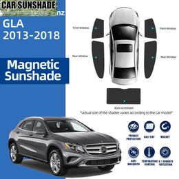 Nuevo para Mercedes Benz GLA 2013-2020 180 200 Magnetic Car Sunshade Buinks del delantero delantero Cortina del lado trasero Ventana del sol del sol