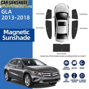 Nieuw voor Mercedes Benz GLA 2013-2020 180 200 Magnetische auto Sunshade voorruit Mesh Gordijn Achterzijde Raam Zon Schaduwschild