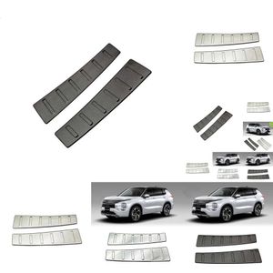 Nouveau pour Mitsubishi Outlander 2022+ bandes de porte du coffre de tronc sur plate-plaque Protecteur arrière-pare-chocs de pare-chocs de garniture