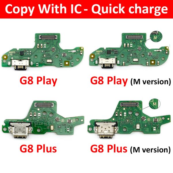 Nouveau pour Motorola Moto G5 G4 G6 G7 G8 G9 Play Plus Power Lite USB Charging Port Mic Microphone Dock Connector Board Cable Flex