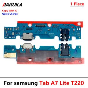Nouveau pour Samsung Tab A7 Lite T220 T225 SM-T225 SM-T220 Port de charge USB Port Microphone Connecteur Connecteur Câble Flex