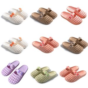 Nouveau pour les pantoufles de créateurs d'été Produit Femmes Green blanc rose rose orange Baotou Bottou Bott Bott Sandals Fashion-029 Flats Flat Tlides Gai Outdoor 25 S