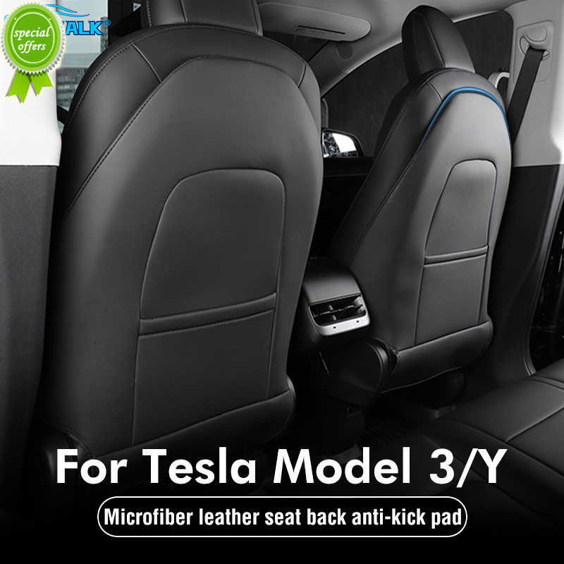 Neu für Tesla Model 3 Y Autositz-Rückenschutzpolster Innen Auto Anti Kick Pads Zubehör Dekoration