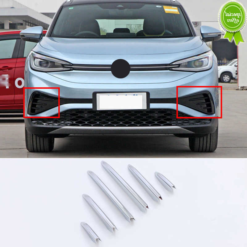 Nuovo Per Volkswagen VW ID 4X ID4X 2022 Auto Anteriore Della Luce di Nebbia Lampada Trim Fendinebbia Copertura Decorazione Adesivo Lampada Sopracciglio Accessori