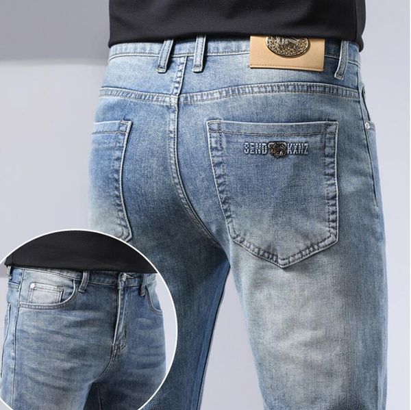 Jean Original pour hommes, coupe Slim, marque haut de gamme européenne et américaine, petit pantalon droit, commerce extérieur, nouvelle collection printemps automne