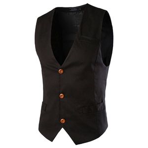 Nieuwe formele heren waastcoat heren jas mouwloze Spring Business Vest Suit mannelijke mode tops 070