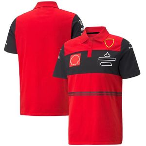 Nouveau t-shirt 1 T-shirt F1 T-shirt Racing Team T-shirts Ventières de voiture Casual Breathable Polo Maillot Summer Jersey Shirts Plus Taille Custom