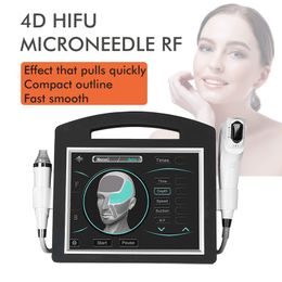 Nieuwe fractionele micro naald Super punt + 4D HIFU ultrasone vlak opheffing lichaam afslanken rimpel remover rf microneedle machine