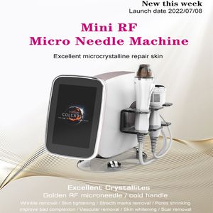 Nouveau Fractional mini 2 en 1 Cold Hammer et Fractional RF Micro Needle machine Wrinkle Remover Skin Revitalizer rf microcrystal skin whitening
