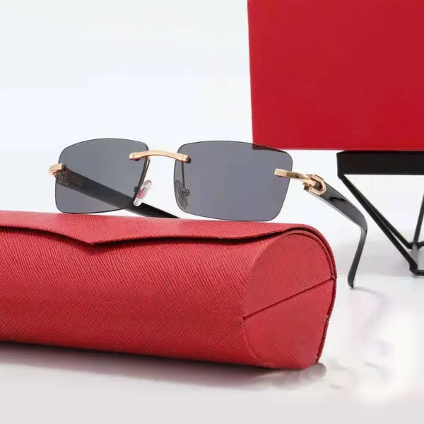 Nouvelles lunettes de soleil à bords coupés sans cadre pour lunettes de soleil polygonales à la mode pour femmes, lunettes de soleil à la mode