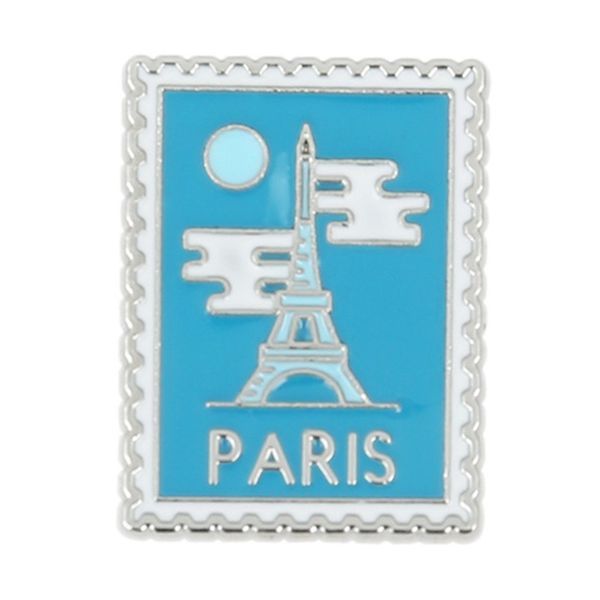 NUEVA BANDERA DEL BUSIÓN DE FRANCIA Paris Eiffel Tower Broche Enamelo ESCAPE PIN INSACTIVO ACCESORIOS