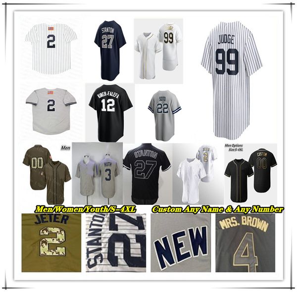 Jersey de béisbol de Nueva York Aaron Judge Juan Soto Alex Verdugo Anthony Rizzo Derek Jeter Giancarlo Stanton DJ LeMahieu Gleyber Torres Gerrit Cole YANKEE Oscar González 4XL