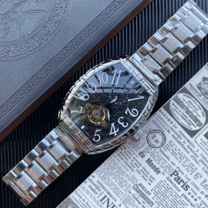Nieuwe Frenk Hot StyleRetro Gentleman Hollow Design Mechanisch uurwerk Horlogeserie Luxe designer herenhorloge Geavanceerde horloges