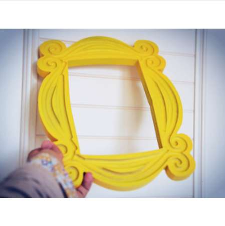 New Friends Frame TV Show Monica Photo Frame Door Yellow Very Good Finish - Loveful