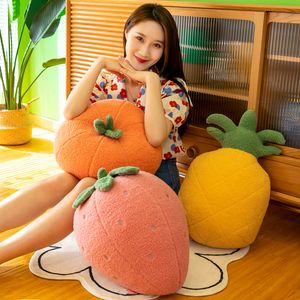 Nieuw fruitkussen Strawberry Ananas Oranje pluche speelgoedactiviteit cadeau