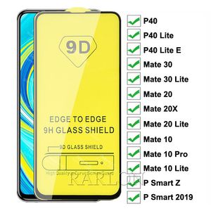 Nuevo protector de pantalla de cristal templado 20D 9D de cubierta completa para iPhone 13 Pro max Huawei Mate 30 Lite P40 P20 PR0 P smart Z Plus Y5 Y6 Y7 Y9 Y6P Y7P