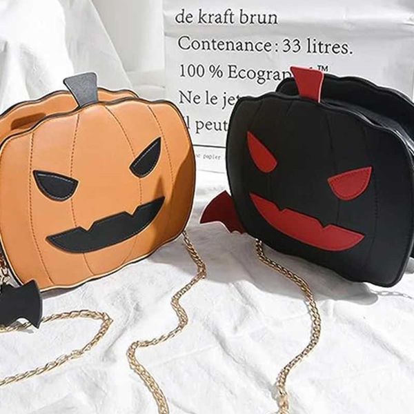 Nouveau drôle Halloween citrouille en forme de démon messager sac à bandoulière portefeuille décontracté sac à main dessin animé épaule 220923