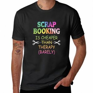 Nieuwe Grappige Scrapbooking Ontwerp Goedkoper Dan Therapie T-Shirt effen t-shirt jongens dierenprint shirt mannen kleding g9um #