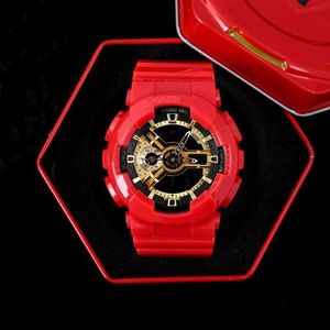 Nouveau G110 Montre mode cadran stéréo atmosphérique conception 3D édition saignante boîte en métal avec logo limité unique pour emballage à bulles 336T