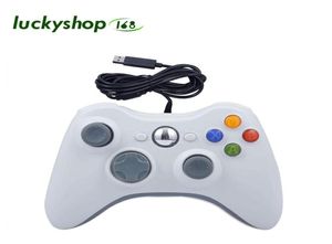 Nouveaux contrôleurs de jeu USB Wired Xbox 360 avec Logo Joypad GamePad Black Contrôleur avec boîte de détail Fast Ship3089635