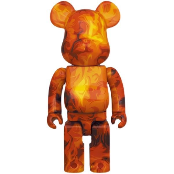 Nuevos juegos, bloques de construcción violentos, oso, ladrillo de oso, 400% ssur fire, llama hecha a mano, muñeca impecable, decoración de tendencia, muñeca de 28cm