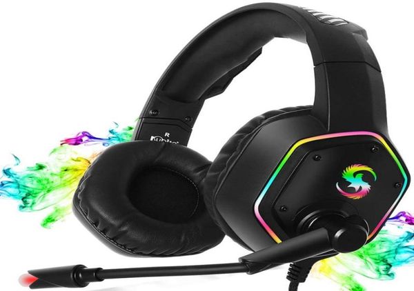 Nuevos auriculares para juegos K15 de 35 mm, auriculares para juegos LED con micrófono, magníficos reflejos para PC, portátil, PS4 Slim Xbox One X S8585764