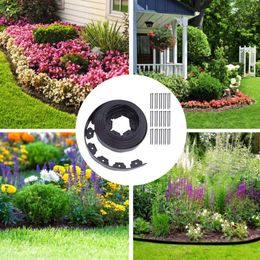 Nouveau jardin Flexible Lawn Grass Plastic Not Dig 32 pieds Borde