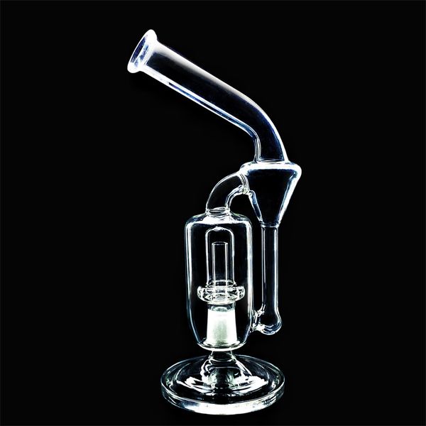 Nuevo GB007 Vortex Recycler Glass Water Bong Glass Filter Head bongs Dab Rigs con base de vaso (GM-012)