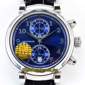 Nieuwe GBF Beste versie LAUREUS SPORT voor Good Foundation 393402 CAL.89361 Automatische 28800 VPH Blue Dial Mens Watch Sapphire Stopwatch Horloges