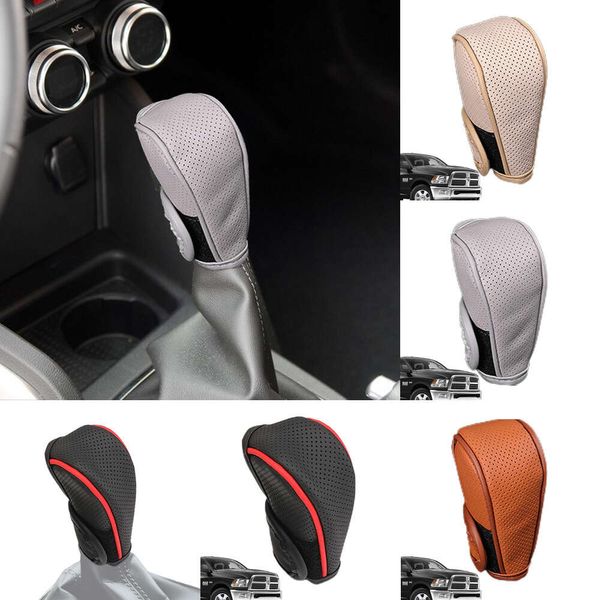 Nouveau Gear universel en cuir PU couverture automatique anti-dérapant voiture manette de vitesse bâton protecteur décoration pommeau de levier de vitesse