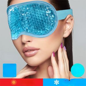 Nouveau masque pour les yeux en gel perles réutilisables pour la thérapie chaude à la thérapie chaude et apaisant du gel de beauté Masque oculaire de somnifère Masque de sommeil de glace