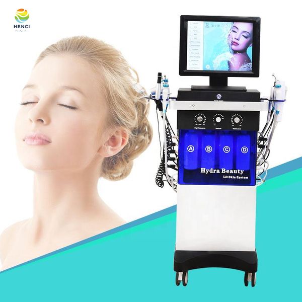 NOUVELLE génération Salon de beauté H2o2 Microdermabrasion Style vertical Hydra beauté système de peau Hydro soins du visage Machine injecteur d'oxygène