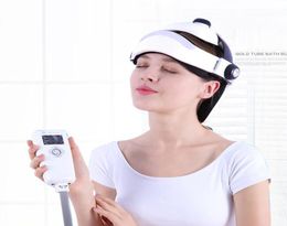 Nieuwe generatie Intelligent Electric Multi Frequency Head Massage Device Therpay Hoofdpijn Hoofd Relax Massager Music Play1034708
