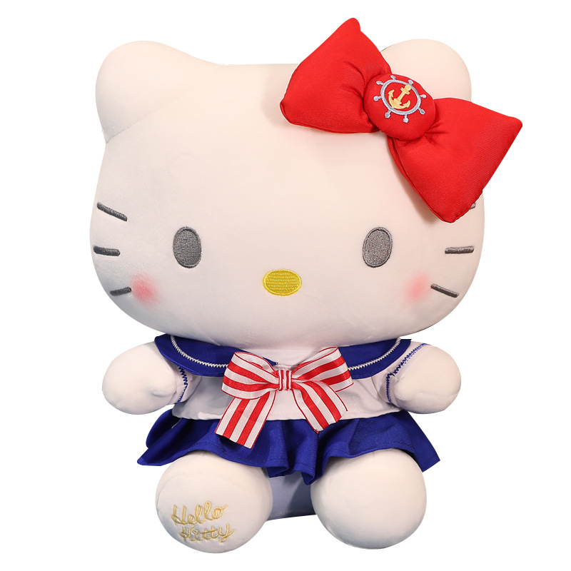 Nowy oryginalny Plush Toy Toy Cat Doll Doll Hello Kt Rag Doll Birthday Prezent dla dziewcząt