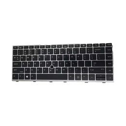 Nouveau clavier authentique pour HP EliteBook US Clavier rétro-éclairé L11307-001 L14377-001 Clavier d'ordinateur portable