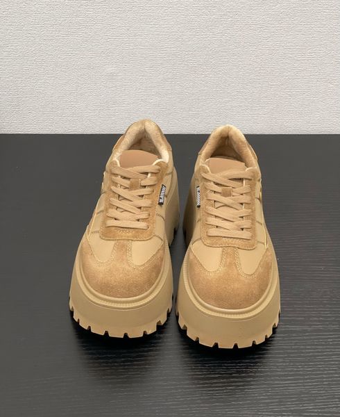 Nouveau cuir véritable Matsuke semelle petite taille Forrest Gump chaussures à lacets mode semelle épaisse chaussures pour femmes chaussures de sport décontractées, pas lourdes du tout