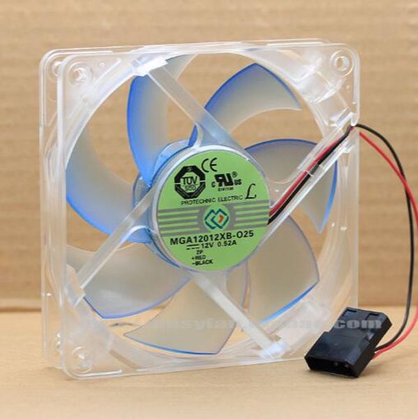 Nouveau ventilateur authentique MGA12012XB-O25 12025 12V 0.52A à double boule à deux fils à grande vitesse et à grand volume