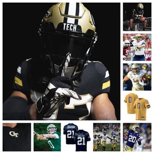 New Georgia Tech Yellow Jackets Voetbalshirt 26 Evan Dickens 51 Nacari Ashley 82 Jackson Long 4 Braelen Oliver 77 Cloy 98 Bryston Dixon 41 Malcolm Pugh 9 Avery Boyd