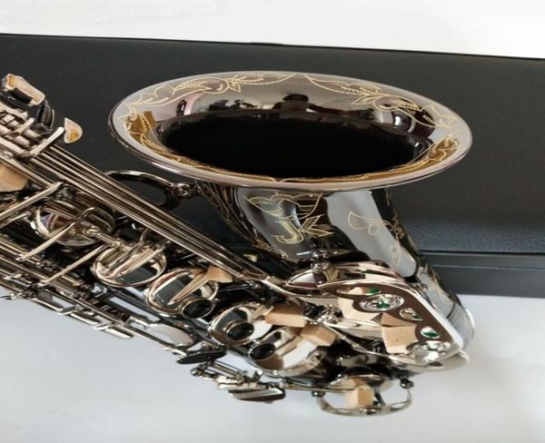 Nueva Alemania JK SX90R Keilwerth Saxofón Alto Negro Níquel Aleación de plata Alto Saxofón Instrumento musical de latón con estuche Boquilla Cop4813016